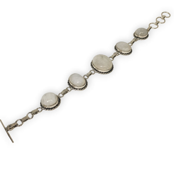 925 Sterling Silver Moonstone Bracelet - MCA Design by Maria