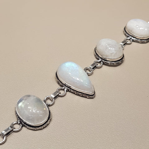 925 Sterling Silver Moonstone Bracelet - MCA Design by Maria