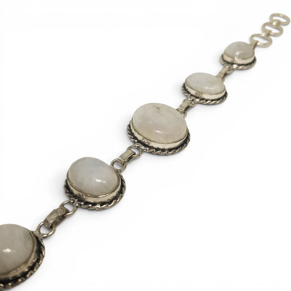 925 Sterling Silver Moonstone Bracelet - MCA Design by Maria
