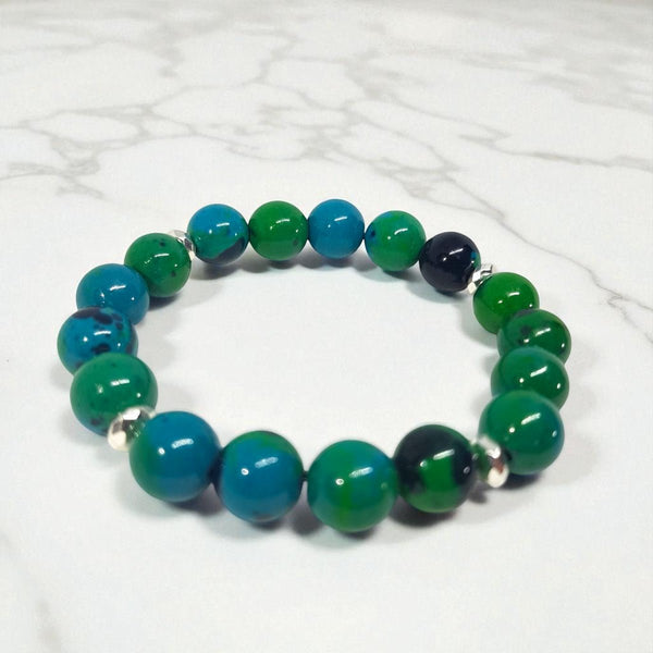 Azurite Chrysocolla Bracelet - MCA Design by Maria