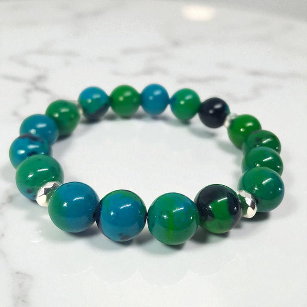 Azurite Chrysocolla Bracelet - MCA Design by Maria