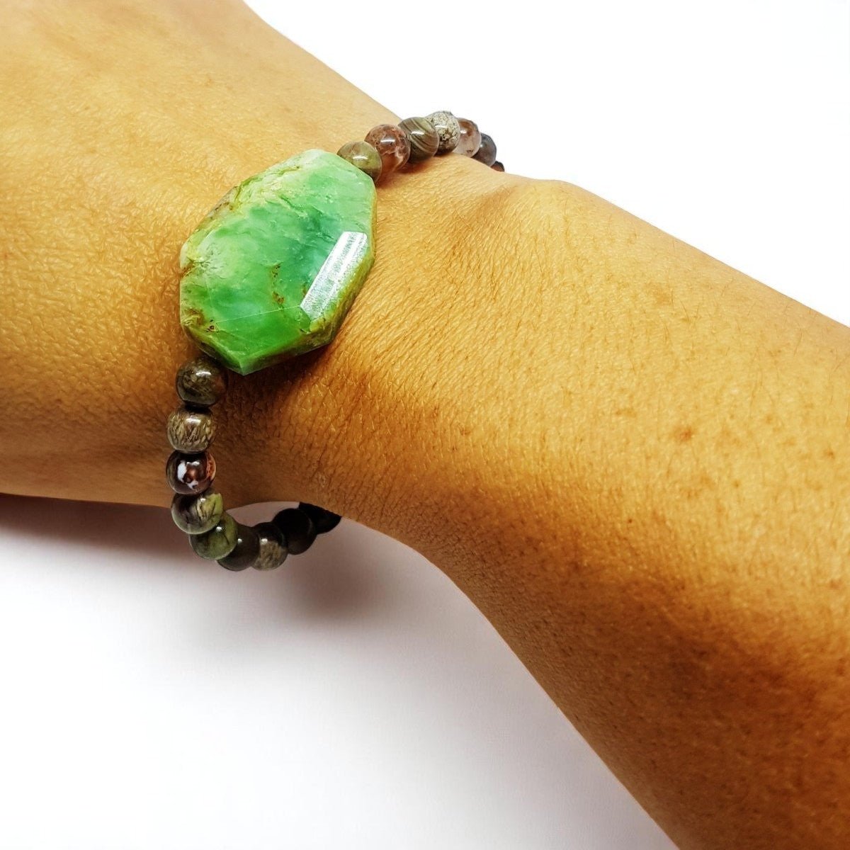 Chrysoprase & Jasper Bracelet - MCA Design by Maria