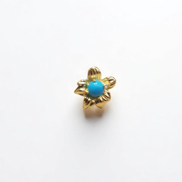 Gold Star Turquoise Howlite Stud Earrings - MCA Design by Maria