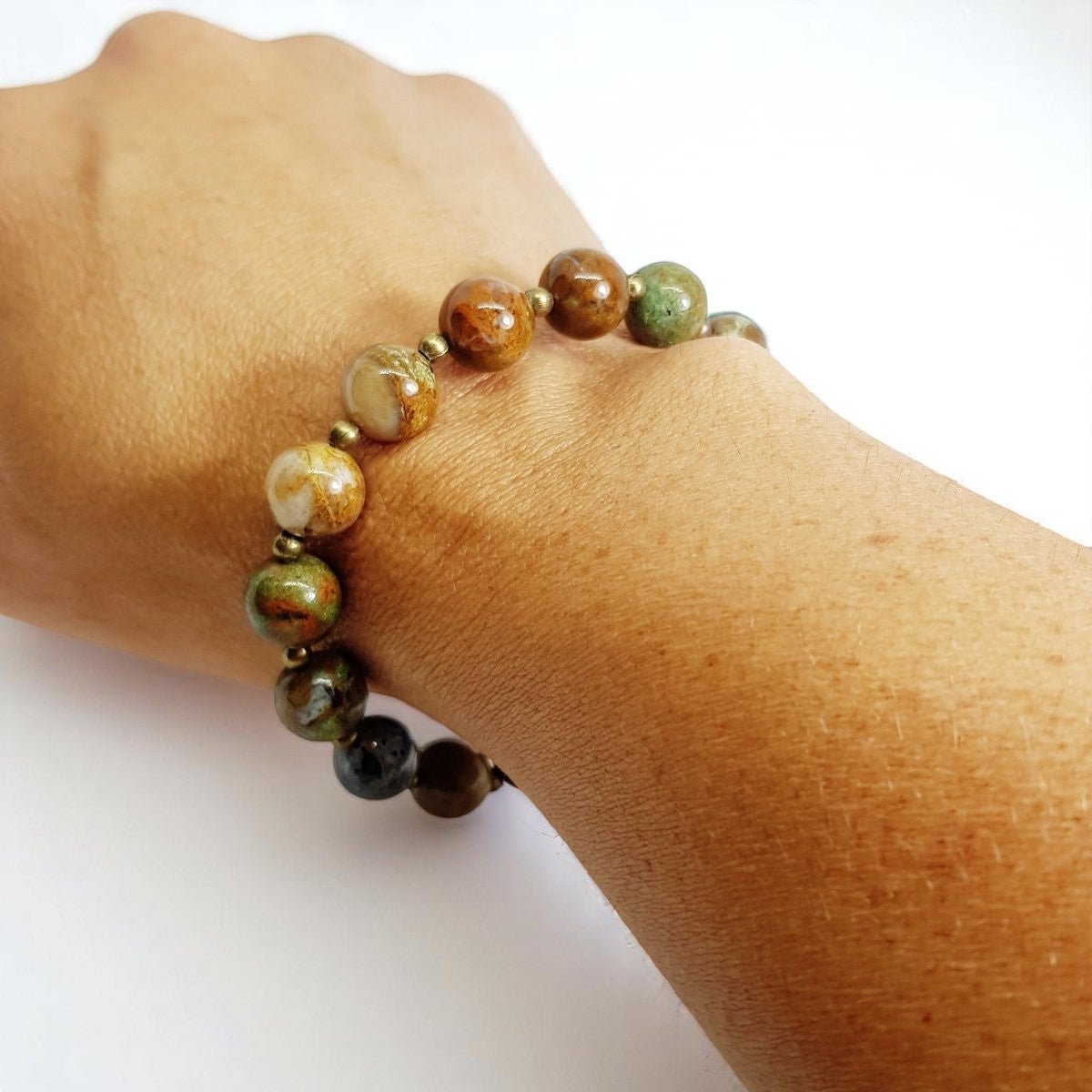 Green Opal Bracelet - MCA Design by Maria