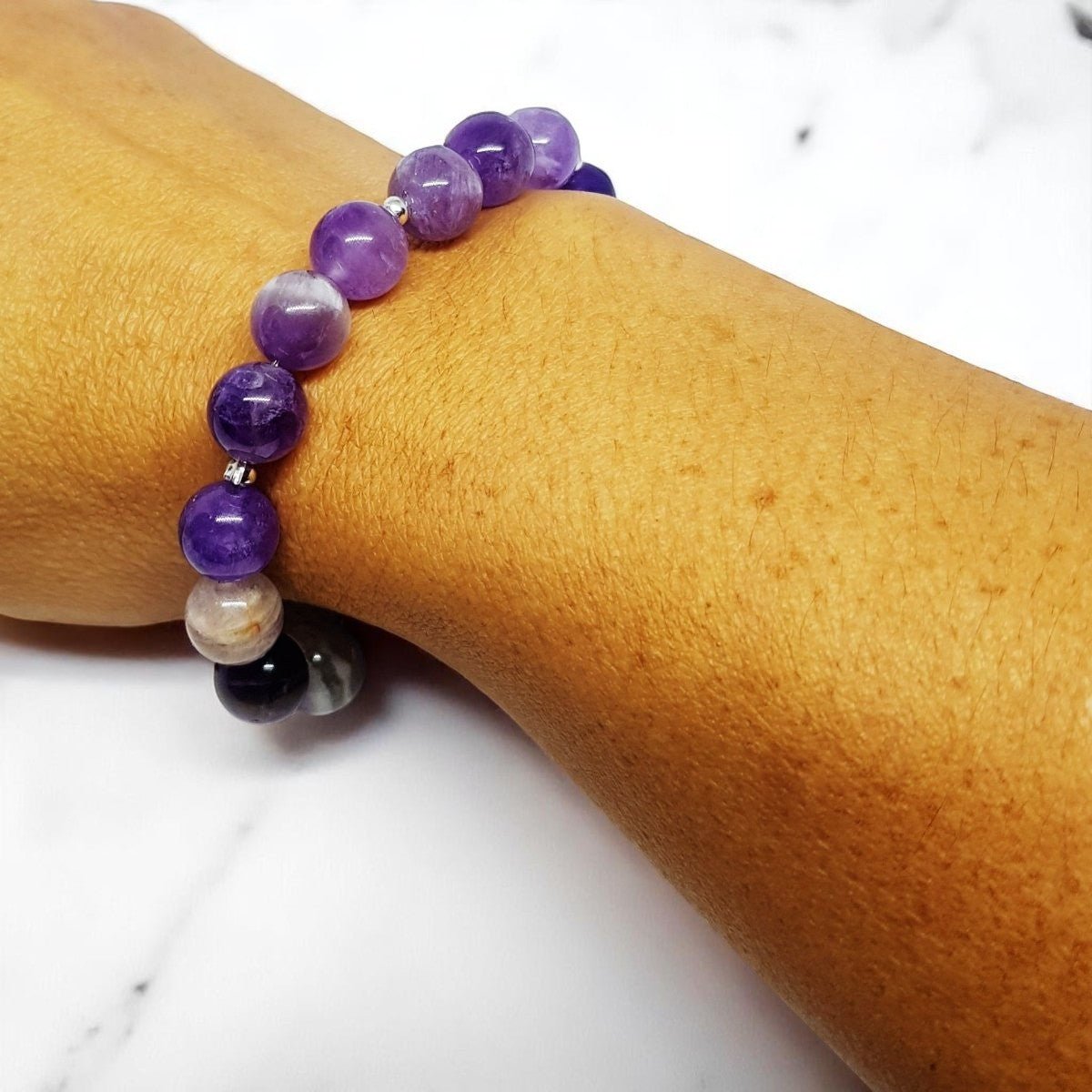 Purple Amethyst Bracelet - MCA Design by Maria