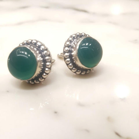 Silver Aventurine Earrings - MCA Design by Maria