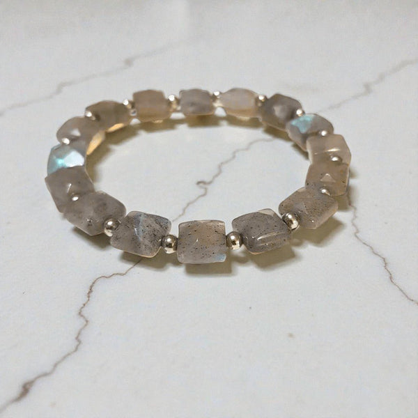 Square Labradorite Bracelet - MCA Design by Maria