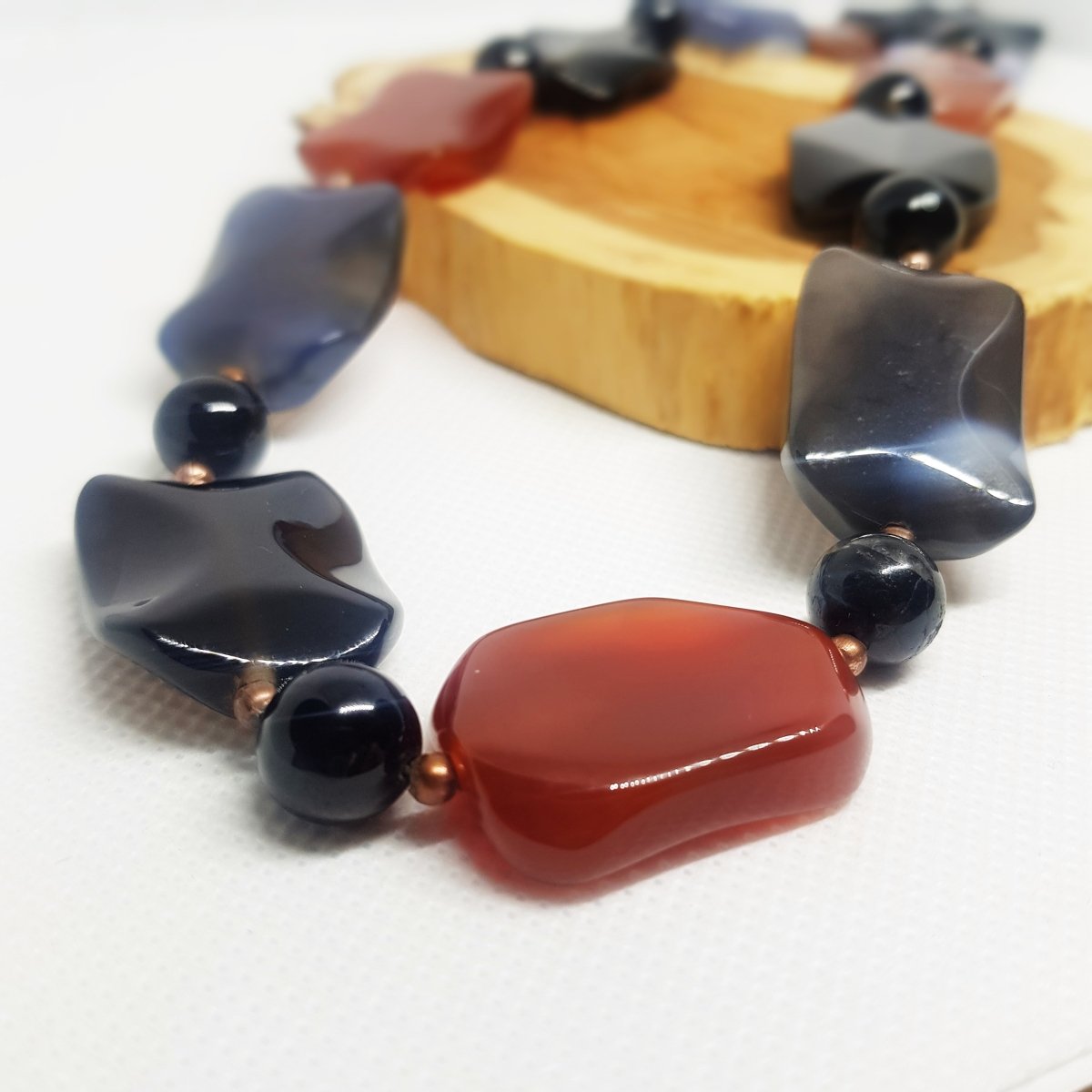 Statement Carnelian Necklace - MCA Design by Maria