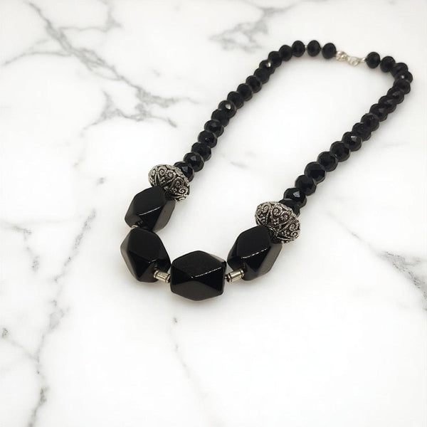 Statement Onyx Necklace - MCA Design by Maria