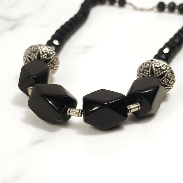 Statement Onyx Necklace - MCA Design by Maria