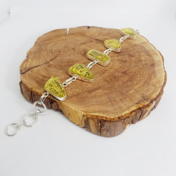 Sterling Silver Citrine Bracelet - MCA Design by Maria