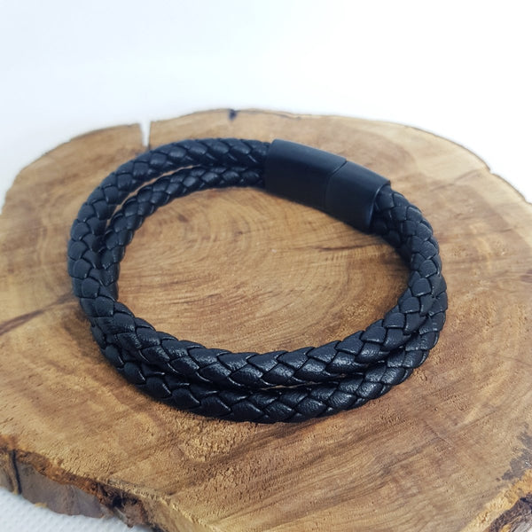 Stylish Faux-Leather Bracelet - MCA Design by Maria