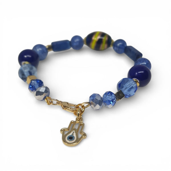 Stylish One of a Kind Blue Quartz Bracelet - MCA Design by Maria