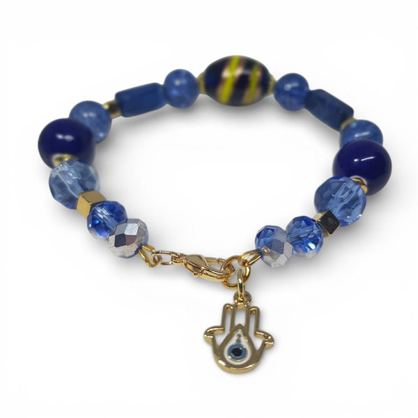 Stylish One of a Kind Blue Quartz Bracelet - MCA Design by Maria