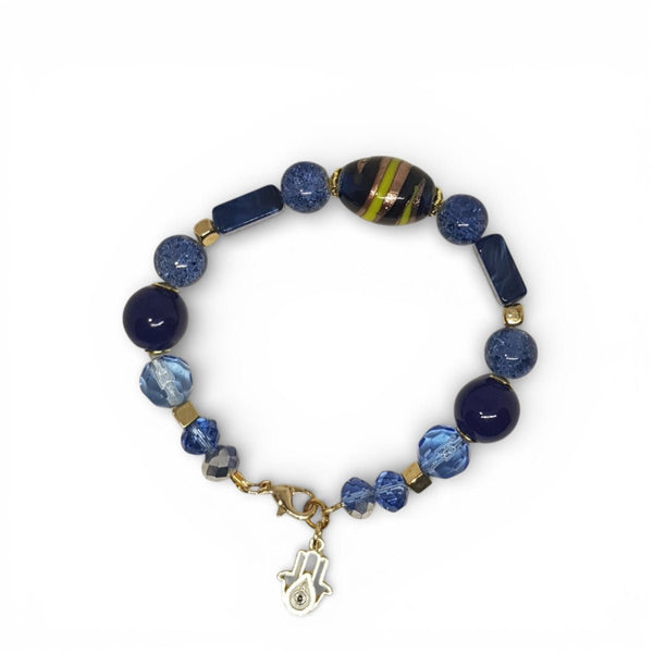 Stylish One of a Kind Blue Quartz Bracelet - MCA Design by Maria