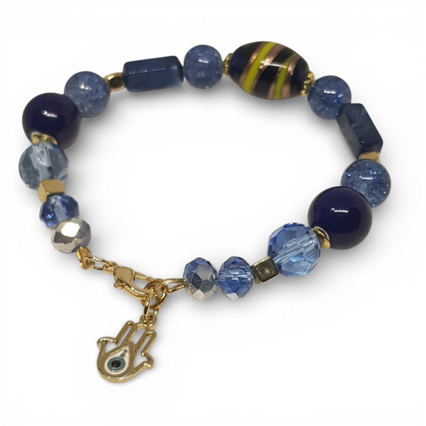 Stylish One of a Kind Blue Quartz Bracelet - MCA Design by Maria