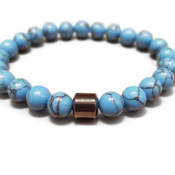 Turquoise Howlite Bracelet - MCA Design by Maria