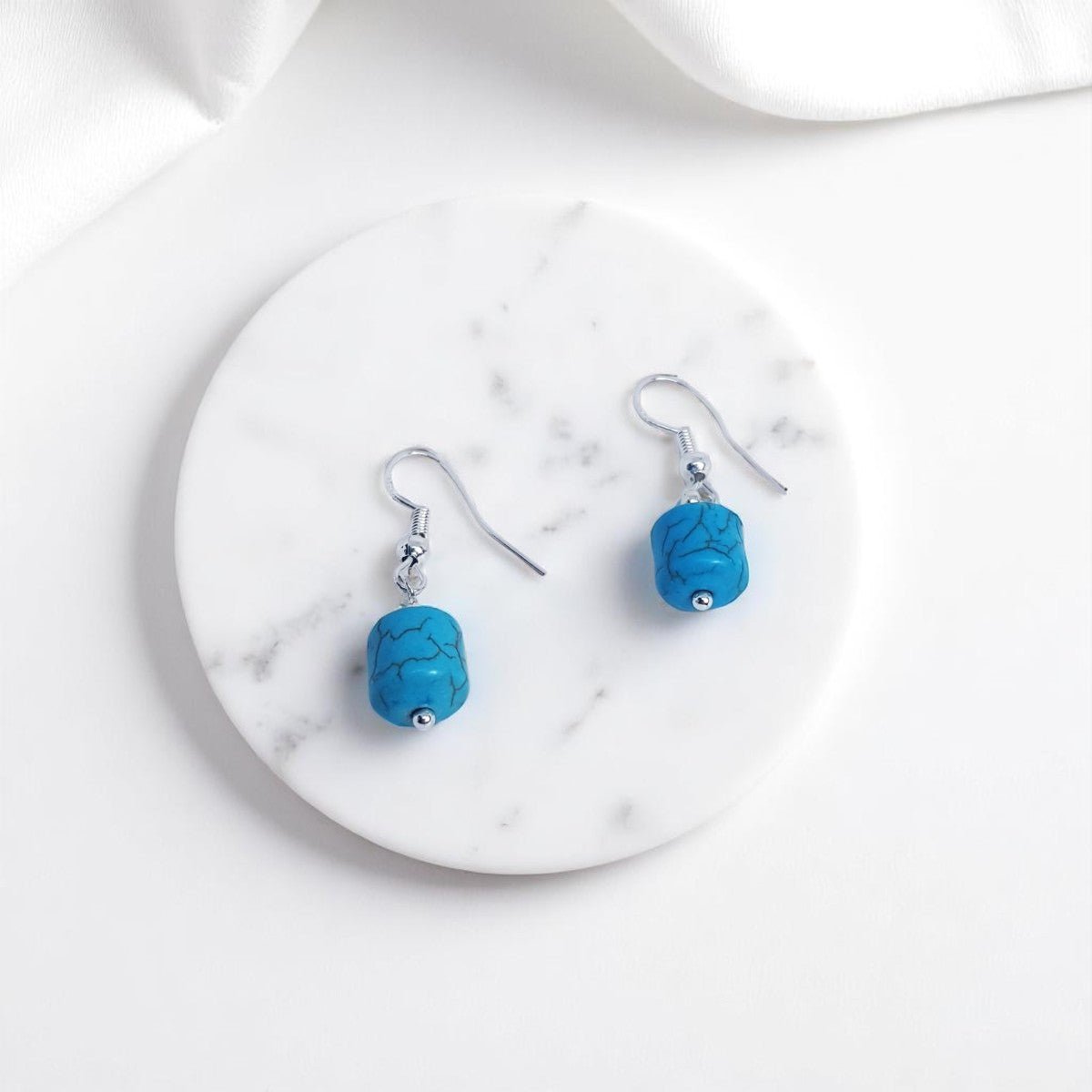 Turquoise Howlite Earrings - MCA Design by Maria