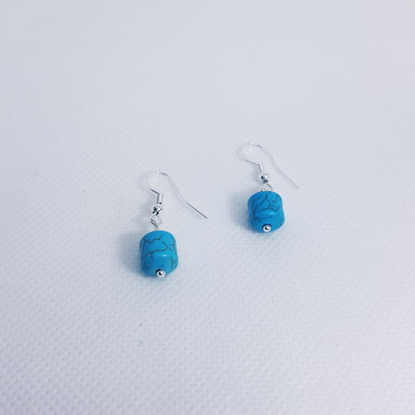 Turquoise Howlite Earrings - MCA Design by Maria