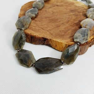 Geometric Labradorite Necklace - MCA Design by Maria