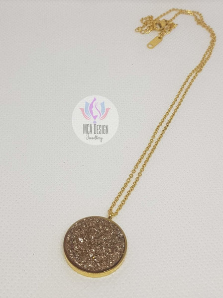 Goldplated Necklace With Matching Earrings - MCA Design by Maria