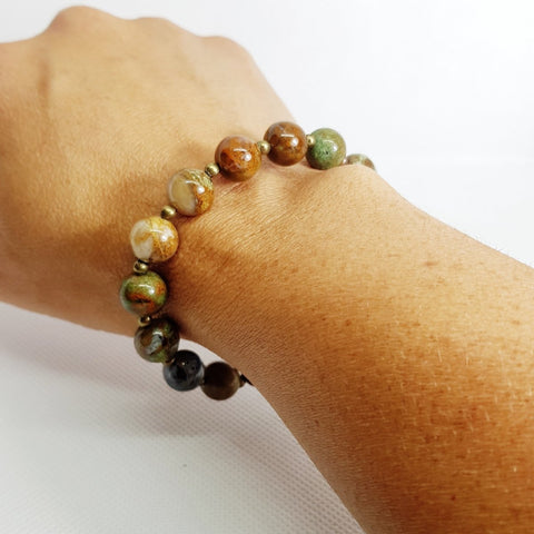 Green Opal Bracelet - MCA Design by Maria