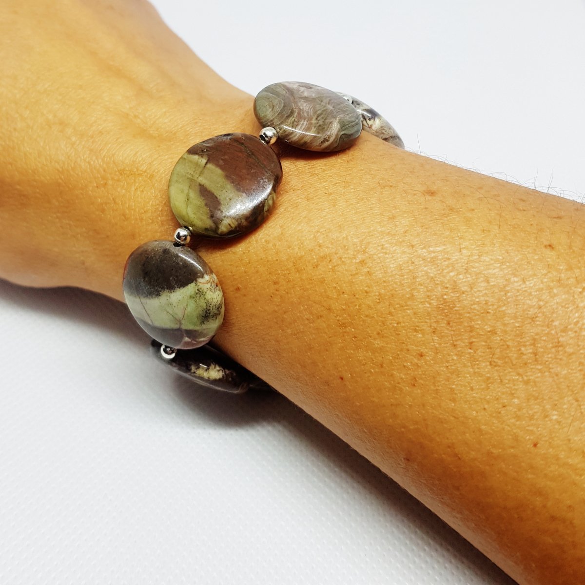 Jasper Coin Bracelet - MCA Design by Maria
