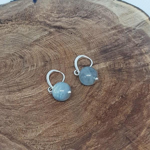 Labradorite Earrings (Silver-Plated) - MCA Design by Maria