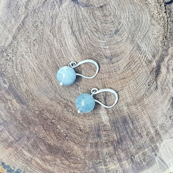 Labradorite Earrings (Silver-Plated) - MCA Design by Maria