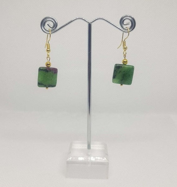 Ruby Zoisite Earrings - MCA Design by Maria