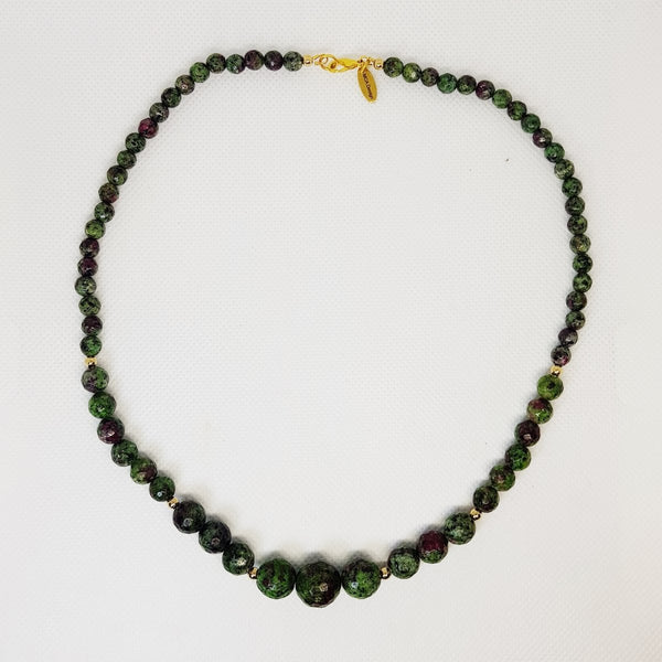 Ruby Zoisite Necklace - MCA Design by Maria