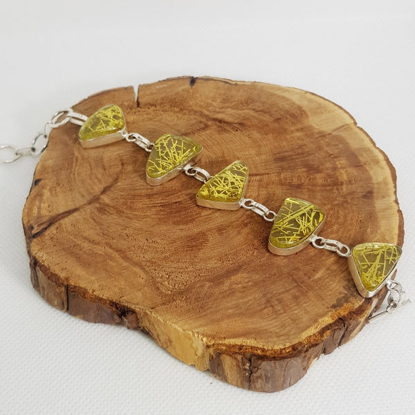 Sterling Silver Citrine Bracelet - MCA Design by Maria